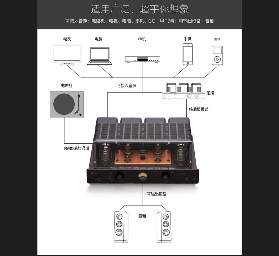 黑眼睛廣告為膽藝高音響器材有限公司官網(wǎng)設(shè)計的產(chǎn)品詳情頁